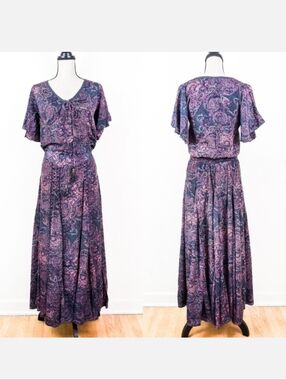 NWT Blue Boheme Sophie Paisley Maxi Dress🌼